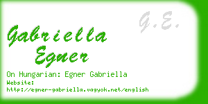 gabriella egner business card